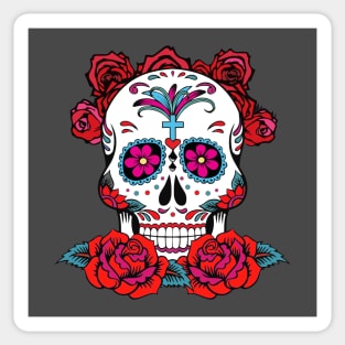 Dia De Los Muertos, Sugar Skull Design Sticker